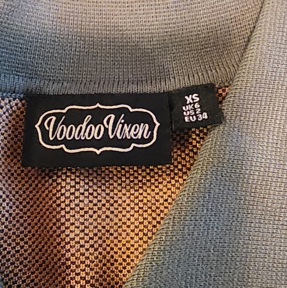 Voodoo Vixen Olive Green & Daisy Cardigan - Picture 3 of 6